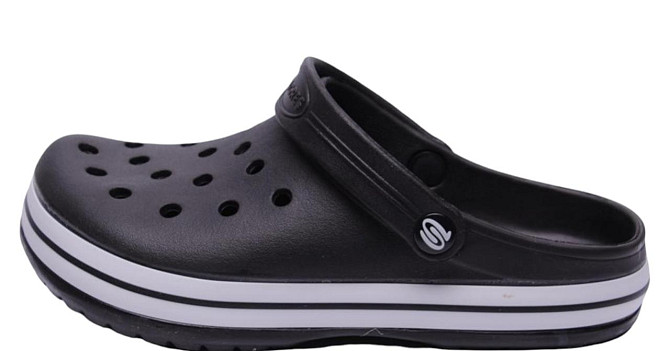 Крокси чорні сабо з великими дірками "Like Crocs" підліток. Київ - фото 9