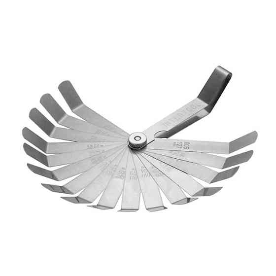 Комплект щупів зігнутих 0,127-0,508 мм, 16 шт. INTERTOOL AT-0006 Київ