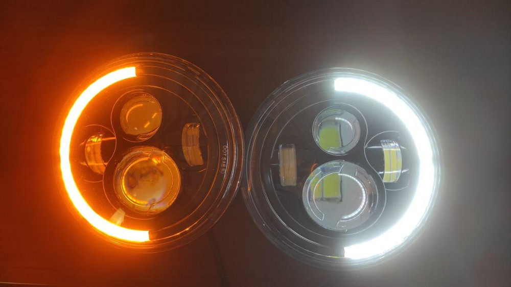 Передні лед фари Нива ВАЗ 2121, ВАЗ 2101, ГАЗ24, УАЗ. LED фари Світлодіодна led фара робоча Харків - фото 1