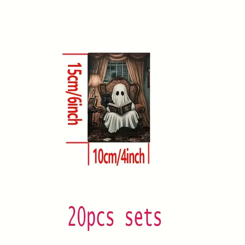 Набор открыток «Призраки и тыквы» – 10 штук, случайный выбор Киев - изображение 5