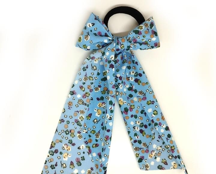 Бант резинка для волос голубой Твилли Киев - изображение 1