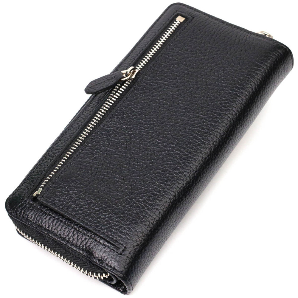 Кожаный женский кошелек с блоком для карт и документов Tony Bellucci 21955 Черный Киев - изображение 10