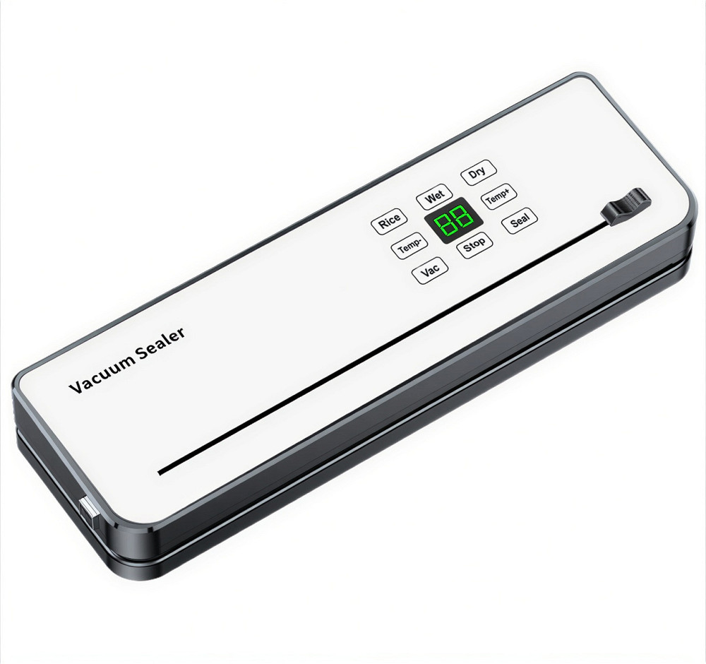 Вакууматор побутовий сенсорний для сухих і вологих продуктів 120 Вт із вбудованим різаком пакувальник вакуумний Білий HP-11-29W Київ - фото 1