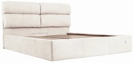 Кровать Двуспальная Oxford Standart 160 х 190 см Мисти Milk Бежевый Киев