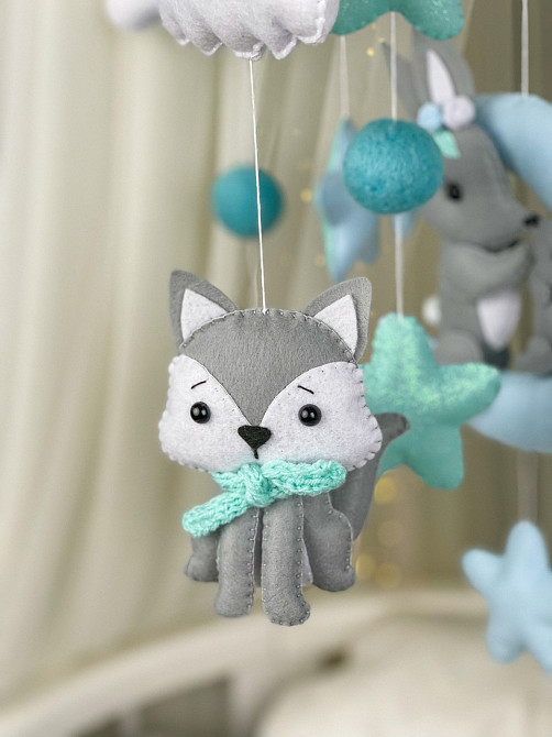 Дитячий музичний мобіль на ліжечко для немовлят WooolyWool «Ніжність» з 35 мелодіями Київ - фото 7