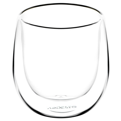Набір склянок Ardesto з подвійними стінками BR 120 мл 2 шт прозорий (AR2612BR) Вінниця - фото 1