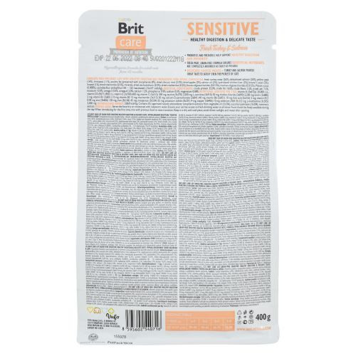 Корм сухий Brit Care Cat Grain Free Sensitive HDigestion Delicate Taste для котів з чутливим травленням індичка та лосось 40 Київ - фото 3