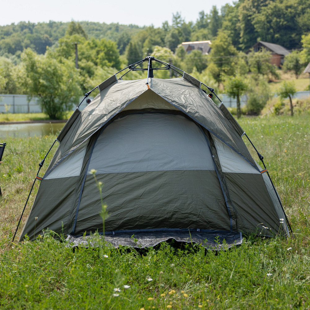 Намет автоматичний тримісний 2*2 (м) кемпінговий туристичний LU-0016GR Хакі Київ - фото 2
