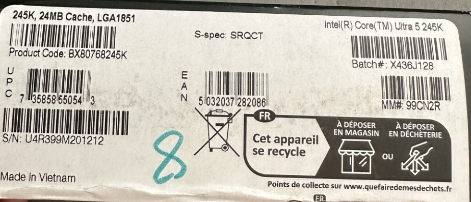 Процесор Intel Core Ultra 5 245K s1851. Київ - фото 1
