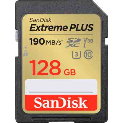 Карта пам&apos;яті SanDisk 128GB SDXC class 10 UHS-I U3 4K Extreme Plus (SDSDXWA-128G-GNCIN) Вінниця