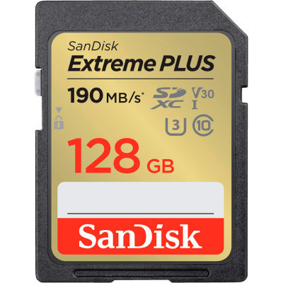 Карта памяти SanDisk 128GB SDXC class 10 UHS-I U3 4K Extreme Plus (SDSDXWA-128G-GNCIN) Винница - изображение 1