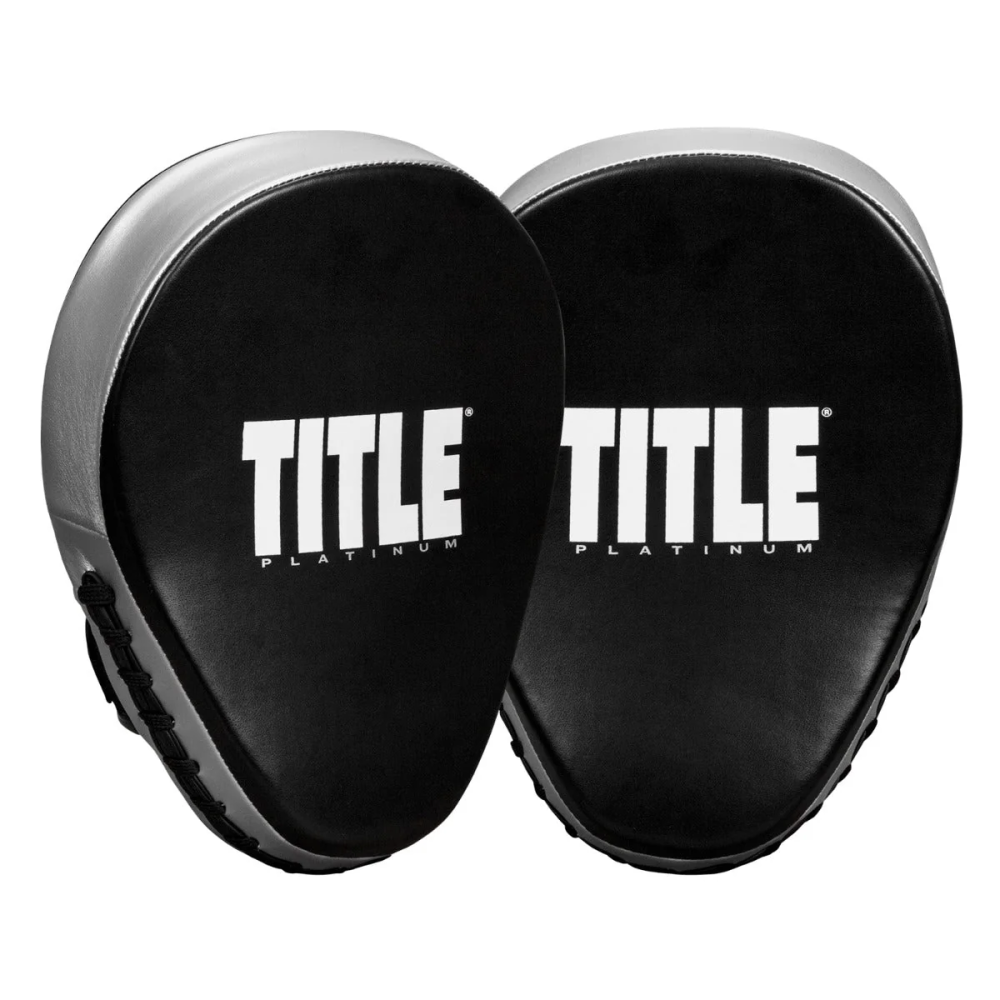 Лапи боксерські TITLE Platinum Prolific Punch Mitts Black/Silver Каменское - изображение 2