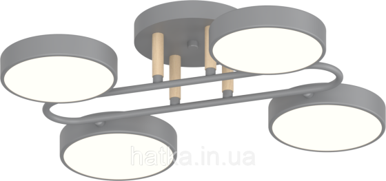 Люстра VALESO XI3322-4 серый+дерево Киев