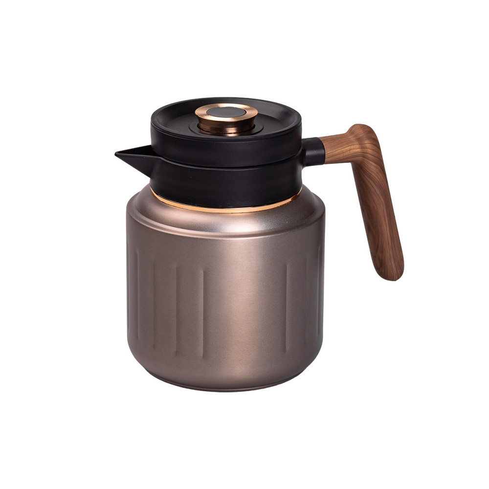 Yiwu Чайник термос з індикатором температури та заварником 1 л сірий HP-14-51G Киев - изображение 2