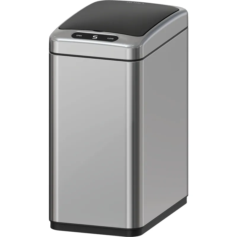 Відро для сміття сенсорне прямокутне Koer TC-020408-02 8 л колір нержавіюча сталь брашований (KR5588) Чернівці - фото 2
