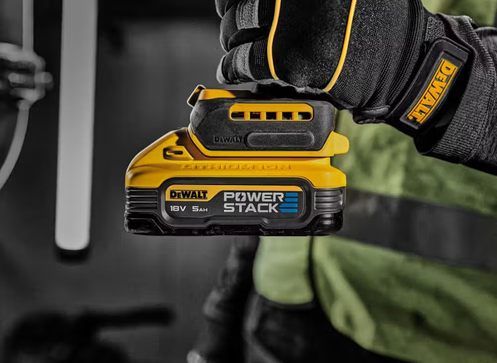 Професійна акумуляторна батарея PowerStack DeWALT DCBP518H2 : 18V 5.0 Аh з індикатором заряду Київ - фото 7
