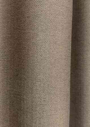 Комплект готових штор VR-Textil Шеніл однотонний № 1906ш Світло-коричневий 100х270 см 2 шт (31-0051) Київ