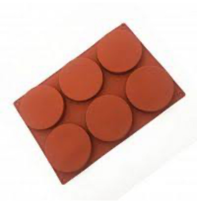 Силиконовая форма для десертов и выпечки, на 6 изделий, круглая Ø10 см, высота 2 см, многоразовая Одесса - изображение 3