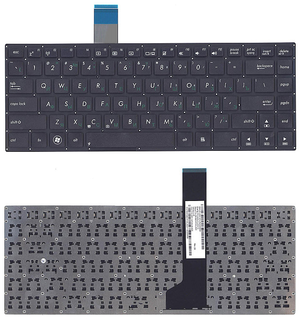 Клавиатура для ноутбука Asus (K46, K46C) Black, (No Frame) RU Вінниця - фото 1