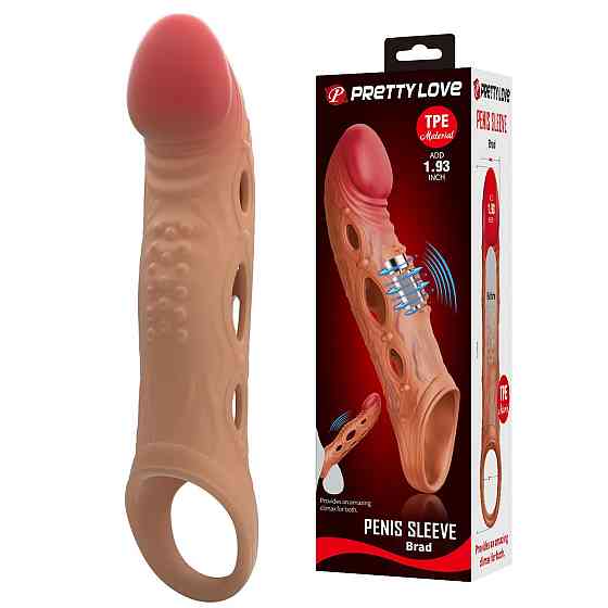 Насадка на член — Pretty Love Brad Penis Sleeve Latin Sex Aura Київ