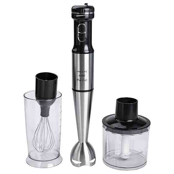 Sokany Блендер ручний занурювальний 800 Вт чаша з вінчиком подрібнювач (чопер) Sokany SK-768-4 Коломия