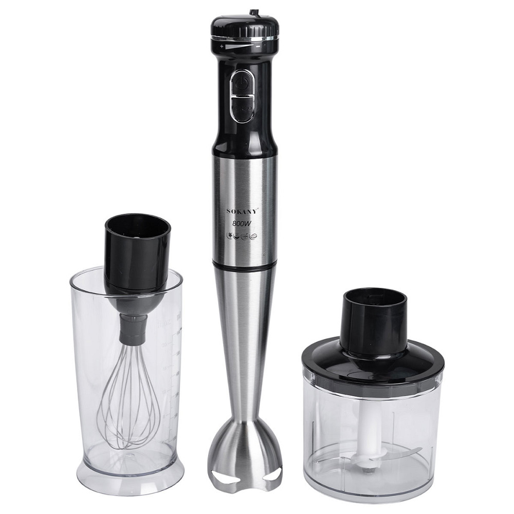Sokany Блендер ручний занурювальний 800 Вт чаша з вінчиком подрібнювач (чопер) Sokany SK-768-4 Коломыя - изображение 1