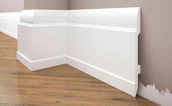 Плинтус под покраску из дюрополимера Элегант LPC - 25 (2м.п.) 144х13.2мм Днепр