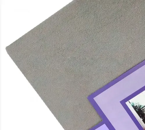 Digital светло серая Простынь махровая на резинке с наволочками Anisa (220х240+30 см) Київ - фото 2