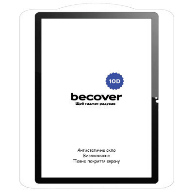 Стекло защитное BeCover 10D Lenovo Tab M10 Plus TB-125F (3rd Gen)/K10 Pro TB-226 10.61" Black (710578) Винница - изображение 2