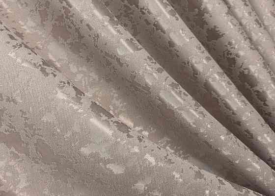 Комплект штор VR-Textil Лен Мрамор 150х270 2шт и Тюль 600х270 1715ш-1276т Светло-пудровый с белым 71-011/5 Киев