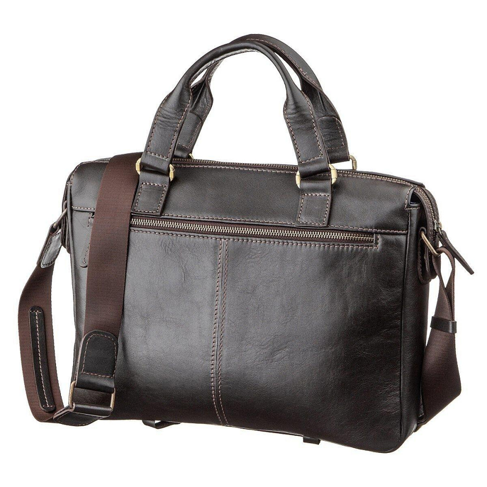 Сумка чоловіча SHVIGEL 11138 шкіряна Коричнева Київ - фото 2