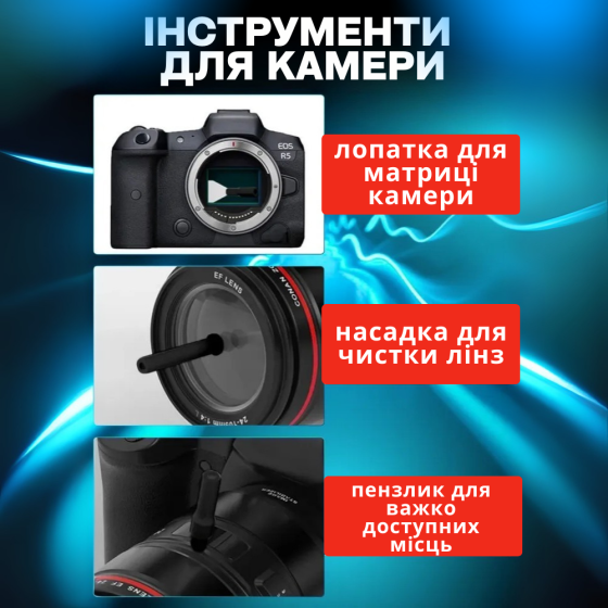 Комплект для чистки гаджетов в кейсе 32в1,набор щёток для чистки электроники, наушников,клавиатур,черный Каменец-Подольский