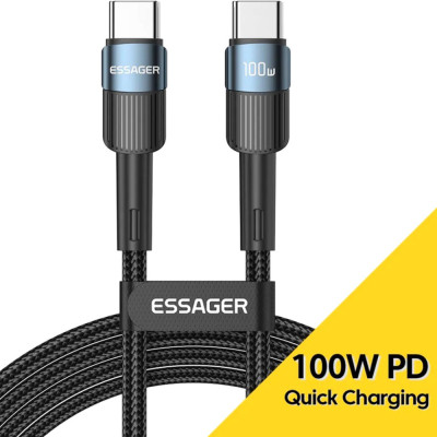 Дата кабель USB-C to USB-C 2.0m 100W blue Essager (EXCTT1-XCA03) Винница - изображение 1