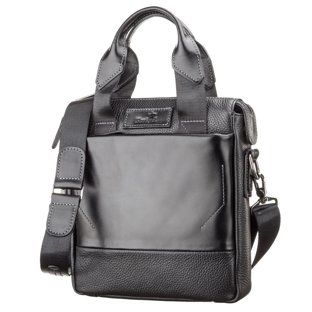 Сумка мужская SHVIGEL 11121 кожаная Черная Киев - изображение 1