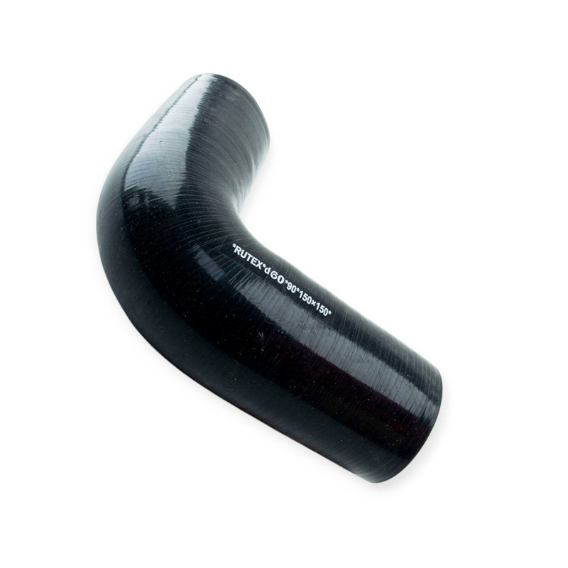 Патрубок кут d-60 L-150*150 90град. силікон універсальний Мукачево - фото 1