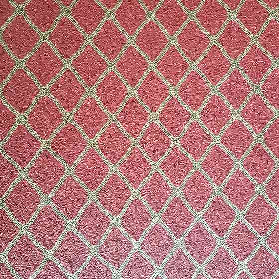 Обои метровые винил на флизелине Decowall Retro полоски фигуры сеткой структурные золотистые на бордовом Киев