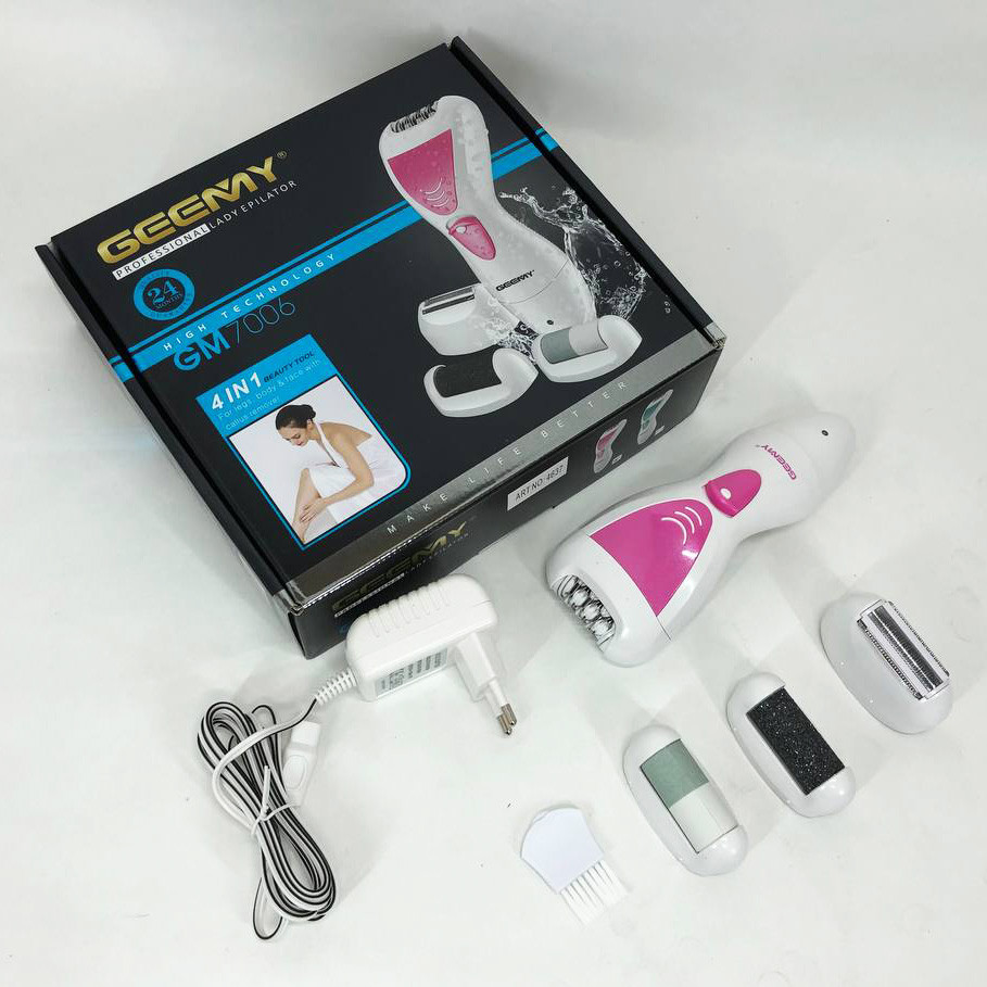 Акумуляторна жіноча електробритва Gemei, Епілятор домашній жіночий акумуляторний, Епілятори для жінок HO-86 Івано-Франківськ - фото 10