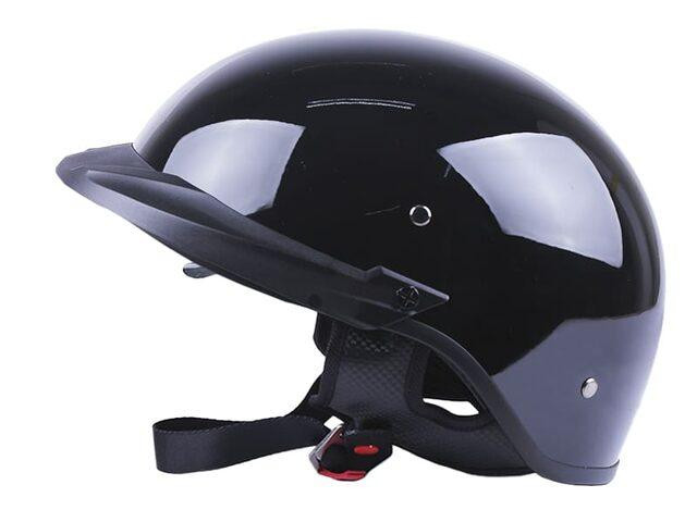 Шолом мотоциклетний MD-513-1, чорний глянсовий із чорним склом, size L Мукачево - фото 4