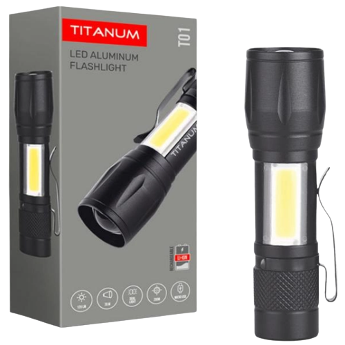 Ліхтарик LED портативний 120Lm 6500К TLF-T01 Titanum Житомир