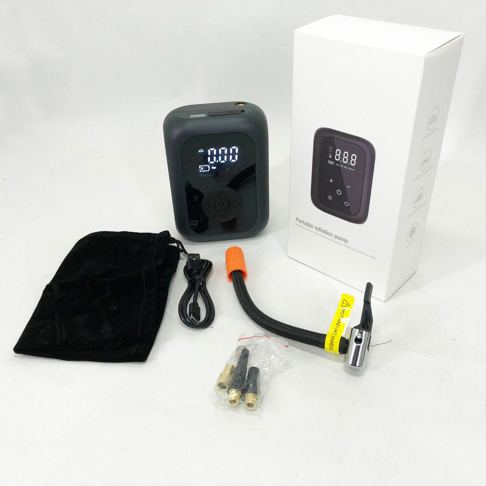 Компресор для підтримки тиску в шинах CZK-4234, Портативний повітряний насос, Компресор підкачки шин AF-13 Львів - фото 3