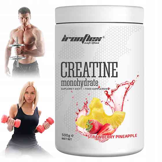 Креатин моногидрат Iron Flex Creatine Monohydrate 500 g (Strawberry pineapple) Луцк