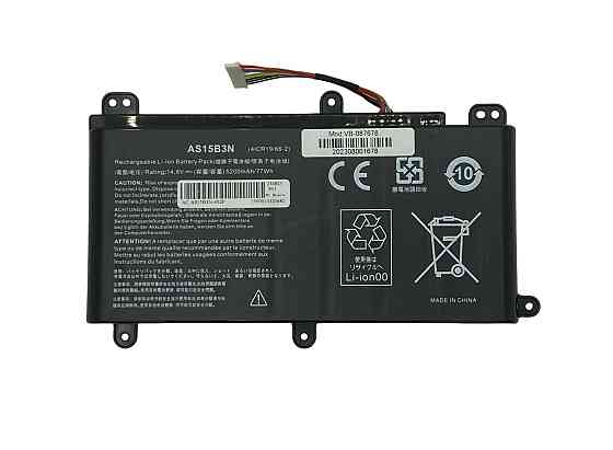 Аккумулятор для ноутбука Acer AS15B3N Predator 17 G9-791 14.8V Black 5200mAh OEM Вінниця