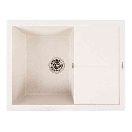 VALESO Гранітна мийка VALESO CRIPTA 6550 матова Біла в крапку Киев