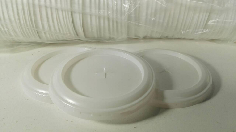 Кришка на пивний стакан Діфлон з отвором 100 шт Харків - фото 1