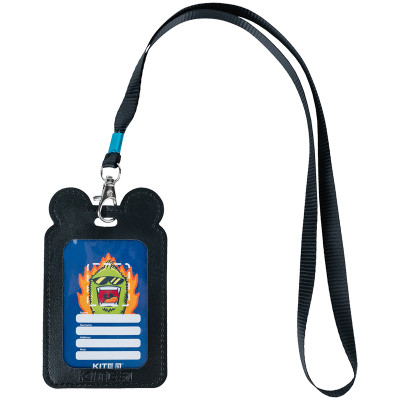 Бейдж Kite вертикальный на шнурке, черный (K24-296-3) Винница - изображение 3
