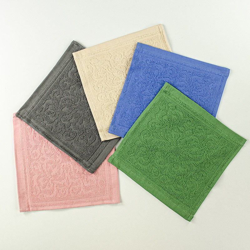 Кухонна жакардова серветка GM Textile 25х25см 380 г/м2 (Блакитний) Суми - фото 3