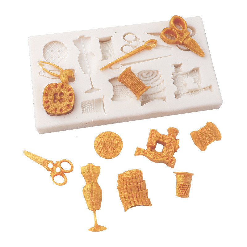 Молд силиконовый Швейные инструменты 104 на 57 мм серый Киев - изображение 1