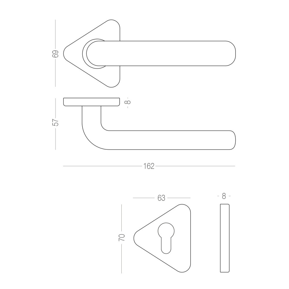 КОМПЛЕКТ: РУЧКА И НАКЛАДКА ПОД ЦИЛИНДР Киев - изображение 2