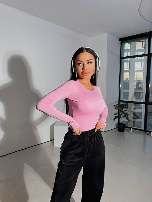 Жіночий базовий лонгслів із мікродайвінгу Барбі Одеса - фото 8