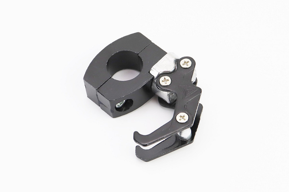 Гачок речовий (метал) подвійний, кріплення на кермо TUNING, ЧОРНИЙ Київ - фото 1